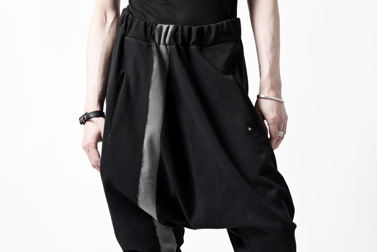 m.a+ exclusive hand painted elastic waist low crotch 2 pocket pants / P571-HP/JM4 (BLACK) - Image 36