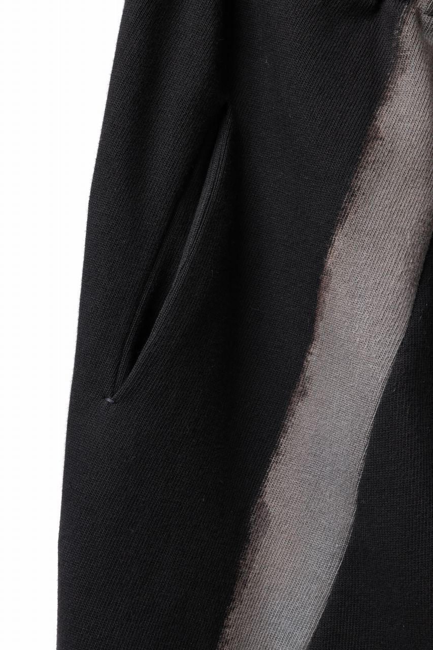 m.a+ exclusive hand painted elastic waist low crotch 2 pocket pants / P571-HP/JM4 (BLACK) - Image 6