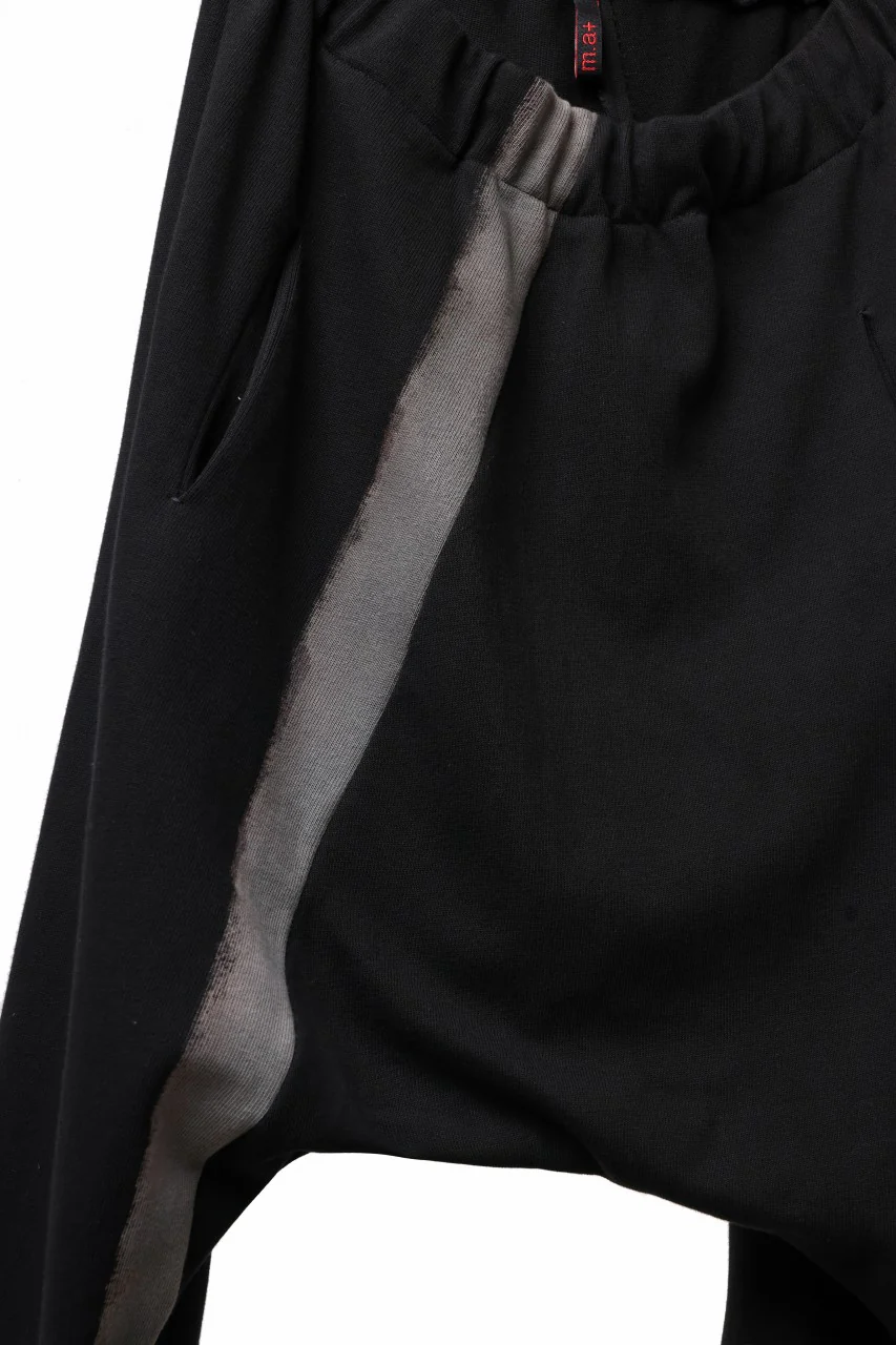 m.a+ exclusive hand painted elastic waist low crotch 2 pocket pants / P571-HP/JM4 (BLACK) - Image 7