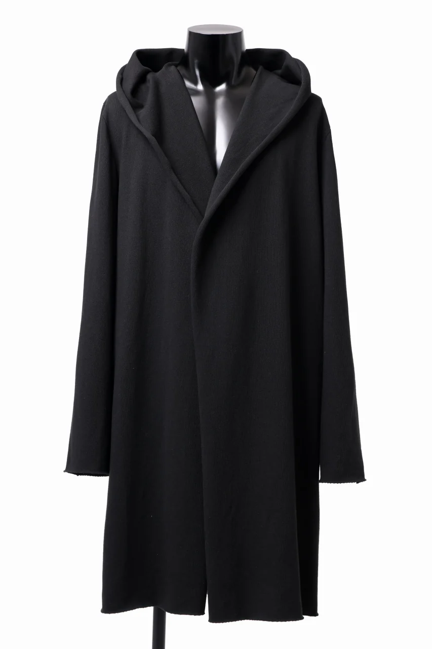 m.a+ exclusive hand painted hooded unlined cardigan coat / C328-HP/JM4 (BLACK)