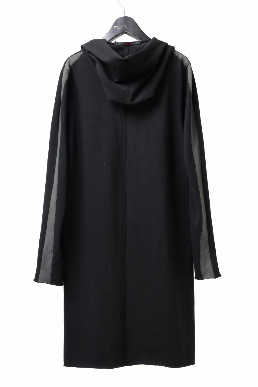 m.a+ exclusive hand painted hooded unlined cardigan coat / C328-HP/JM4 (BLACK) - Image 10