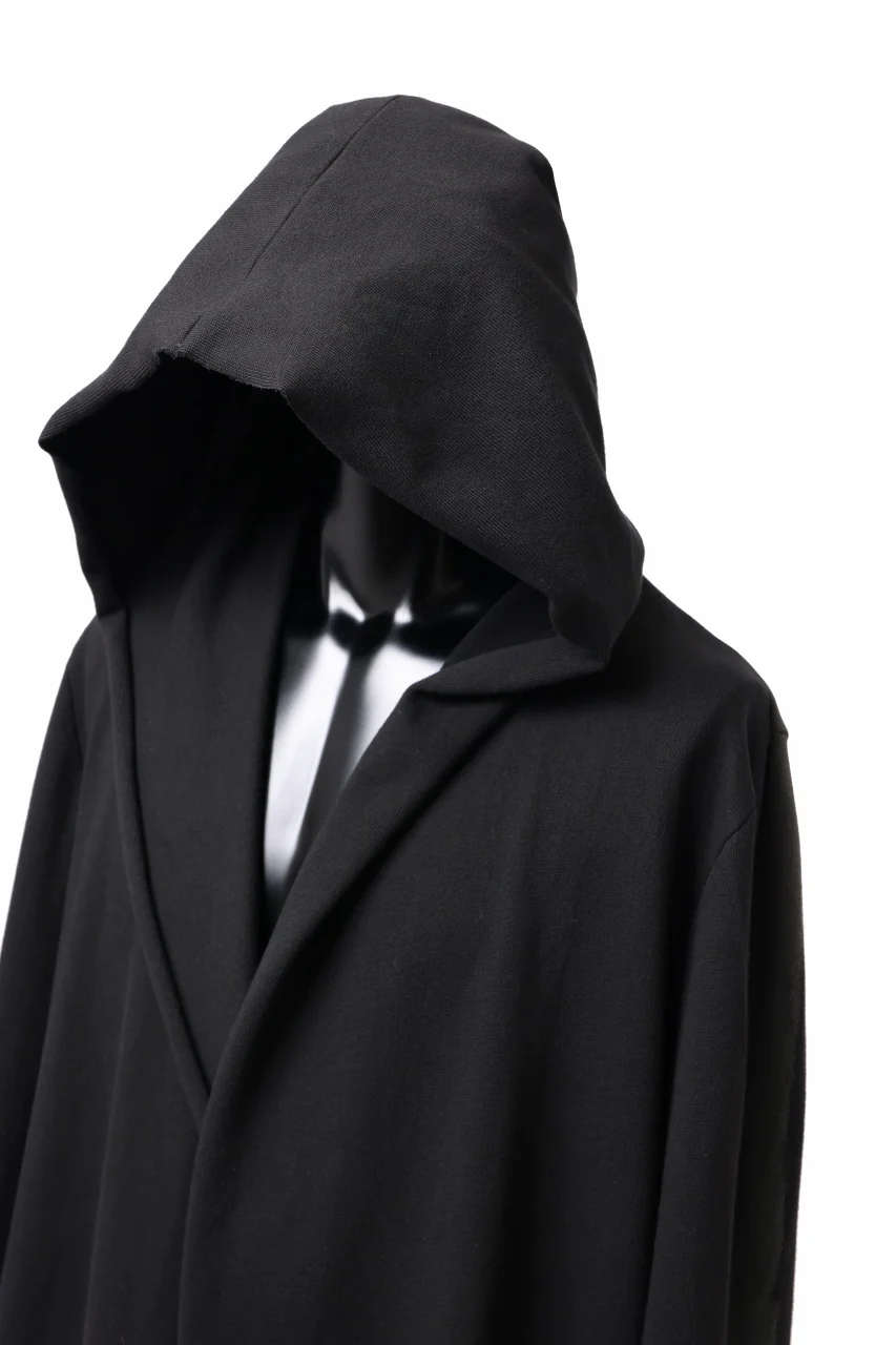 m.a+ exclusive hand painted hooded unlined cardigan coat / C328-HP/JM4 (BLACK) - Image 14