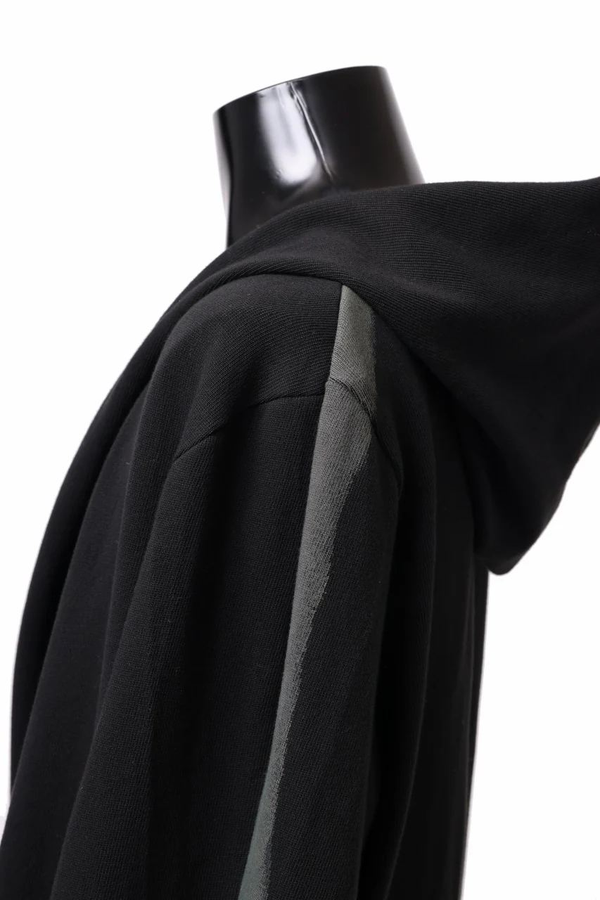 m.a+ exclusive hand painted hooded unlined cardigan coat / C328-HP/JM4 (BLACK) - Image 16