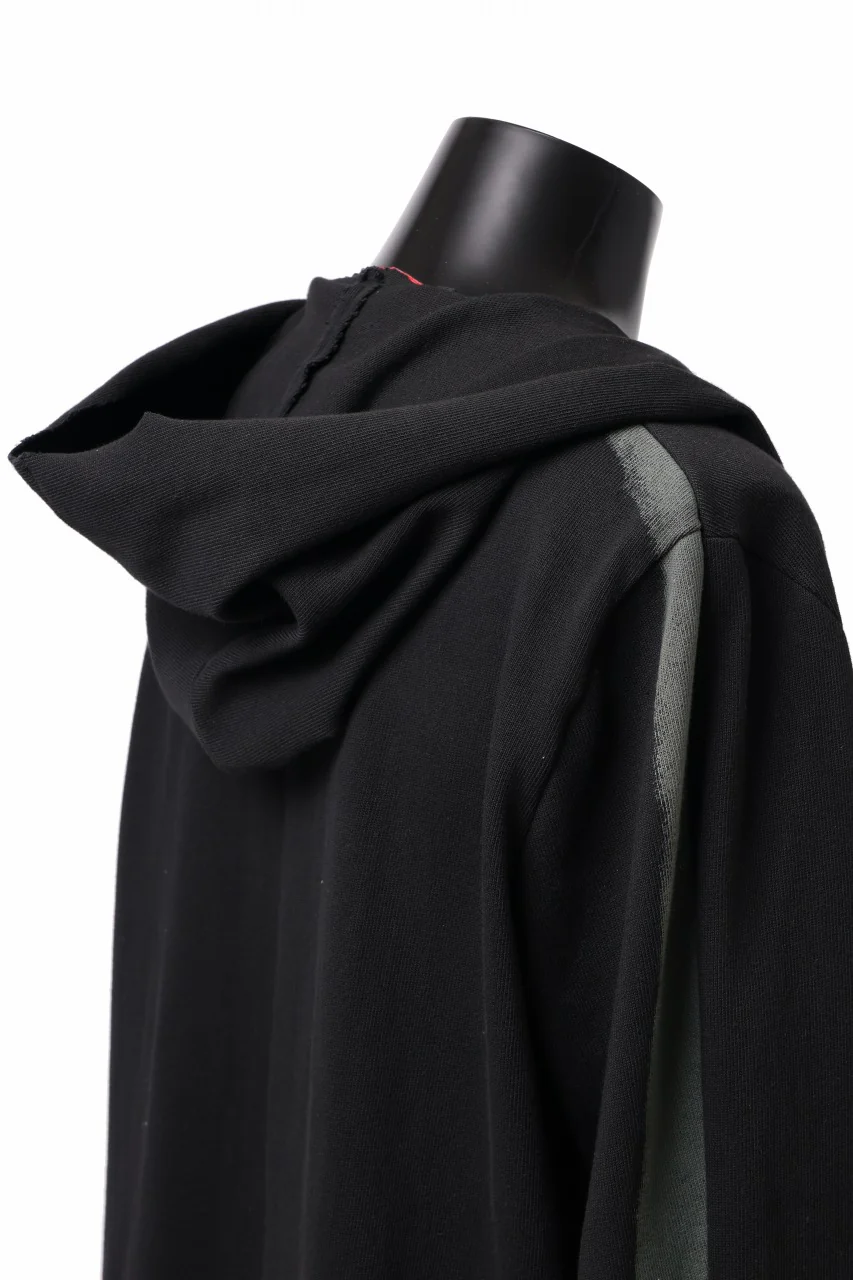 m.a+ exclusive hand painted hooded unlined cardigan coat / C328-HP/JM4 (BLACK) - Image 17