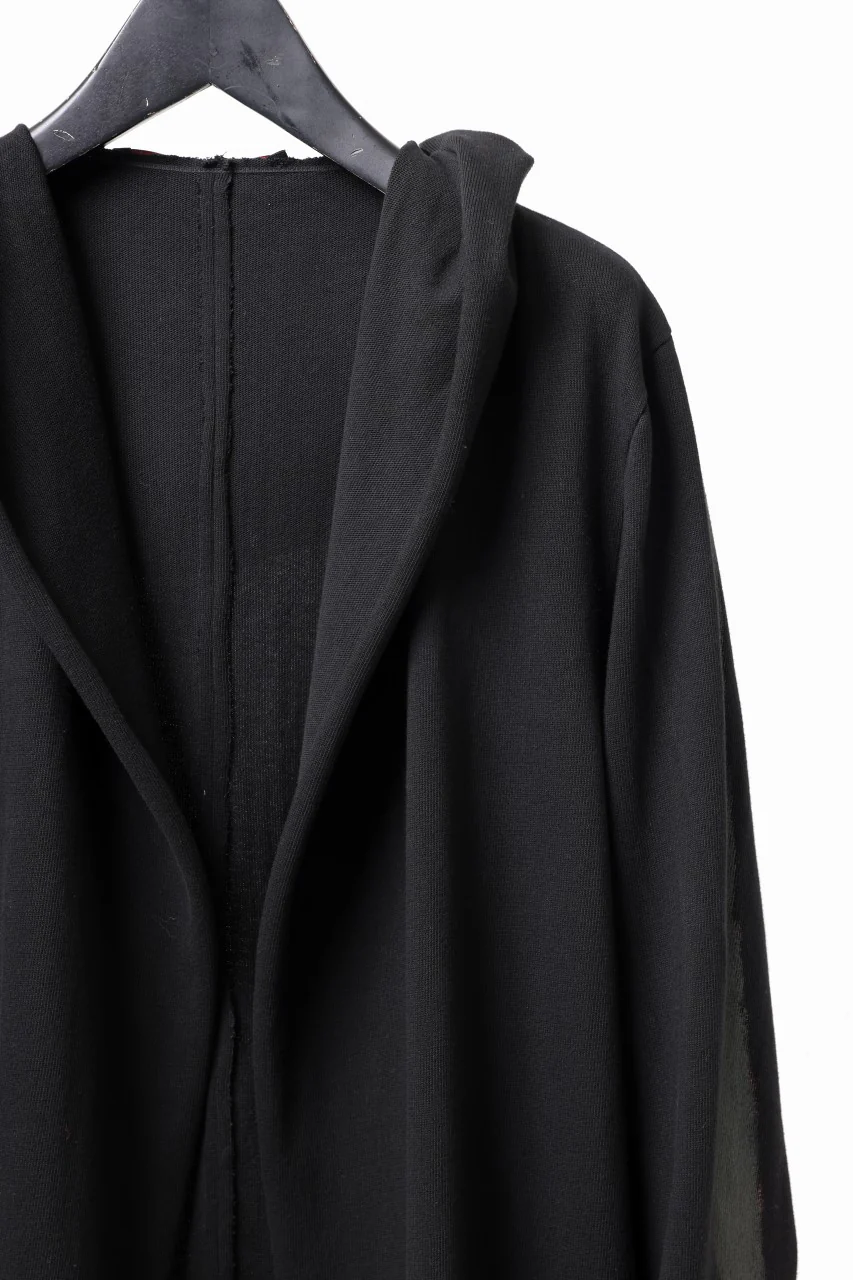 m.a+ exclusive hand painted hooded unlined cardigan coat / C328-HP/JM4 (BLACK) - Image 18