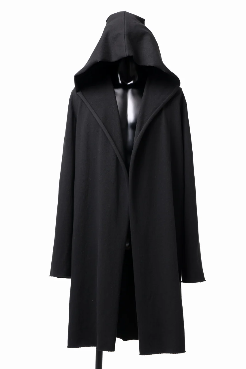 m.a+ exclusive hand painted hooded unlined cardigan coat / C328-HP/JM4 (BLACK) - Image 3