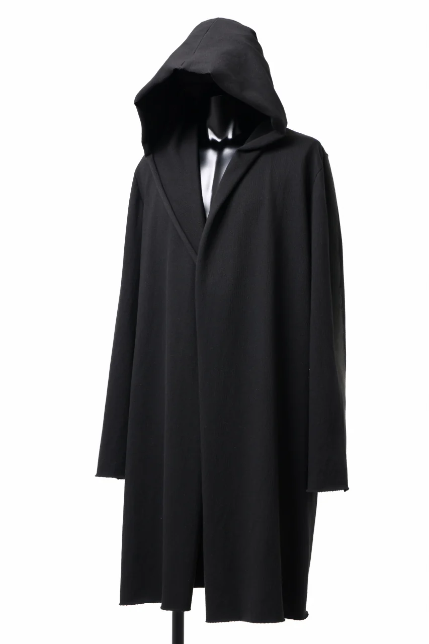 m.a+ exclusive hand painted hooded unlined cardigan coat / C328-HP/JM4 (BLACK) - Image 4