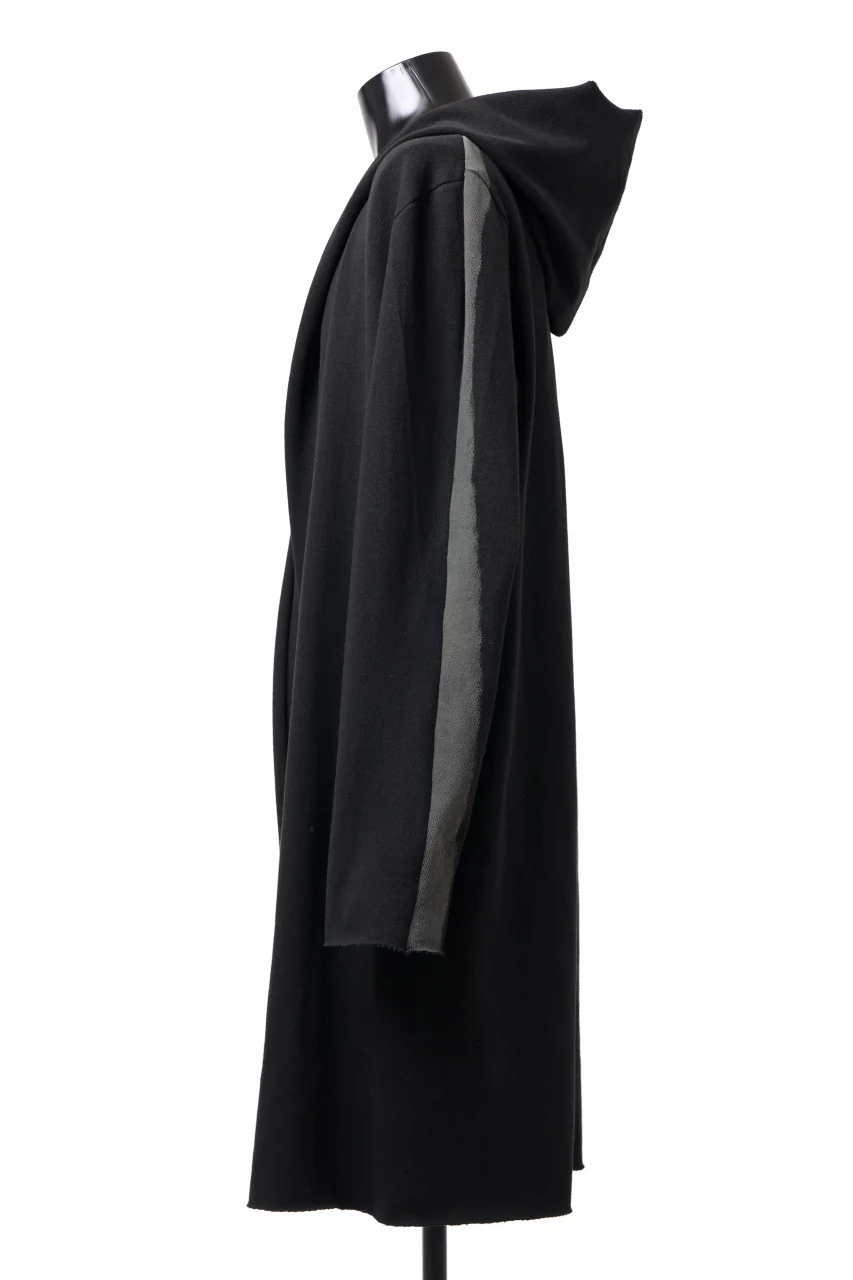 m.a+ exclusive hand painted hooded unlined cardigan coat / C328-HP/JM4 (BLACK) - Image 6