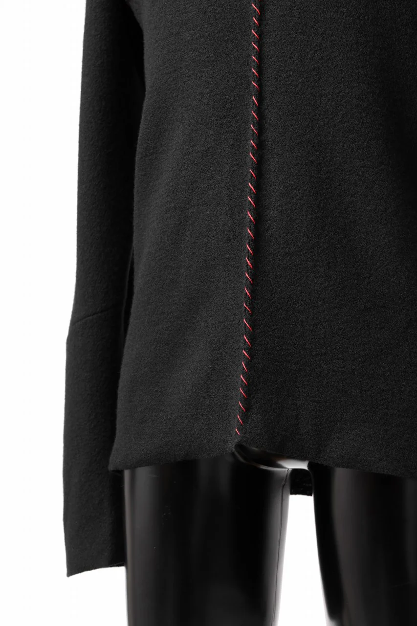 m.a+ hand stiched one piece long sleeve t-shirt / T211D-CM/JWM (BLACK) - Image 11