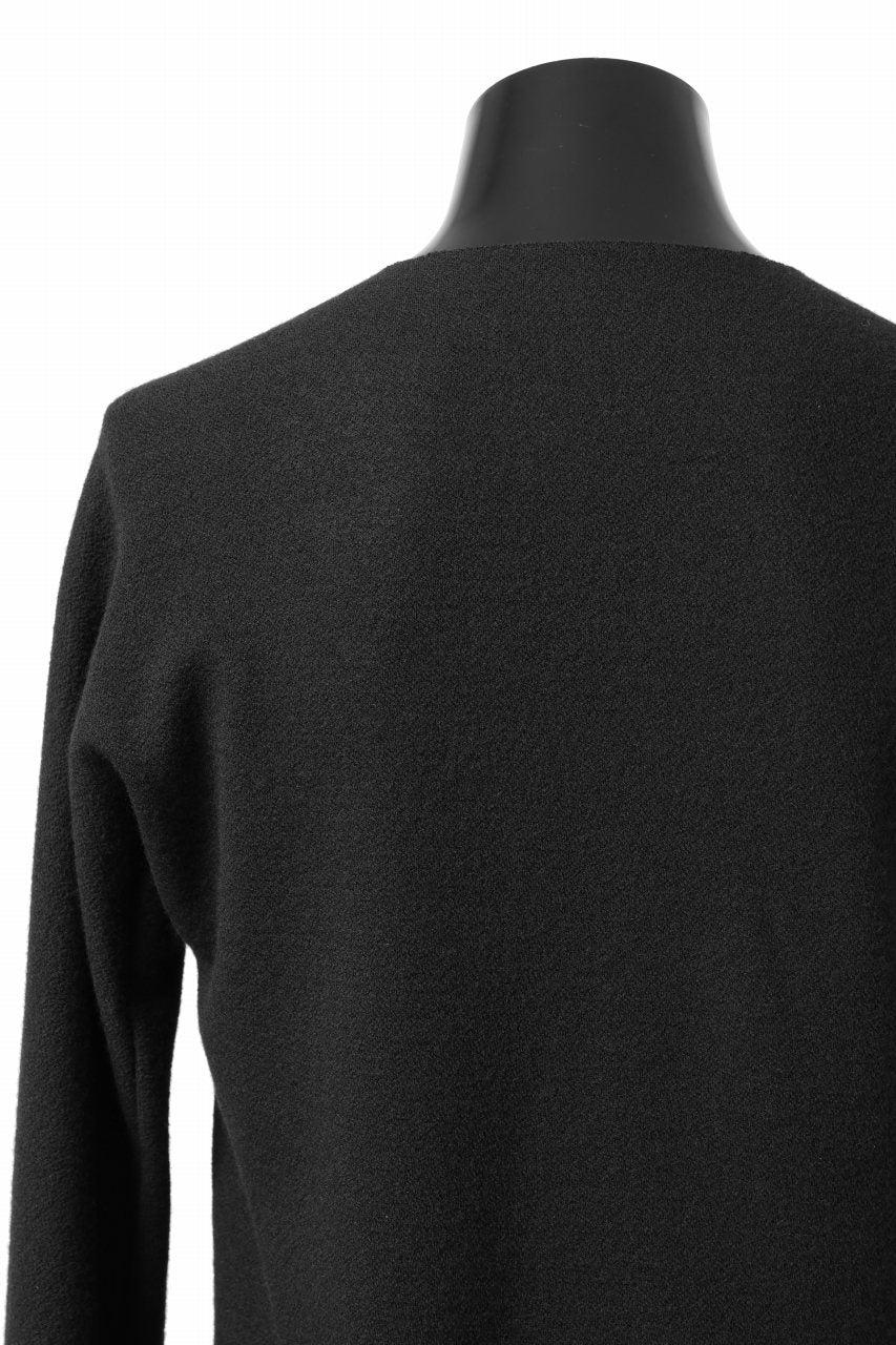 m.a+ hand stiched one piece long sleeve t-shirt / T211D-CM/JWM (BLACK) - Image 13