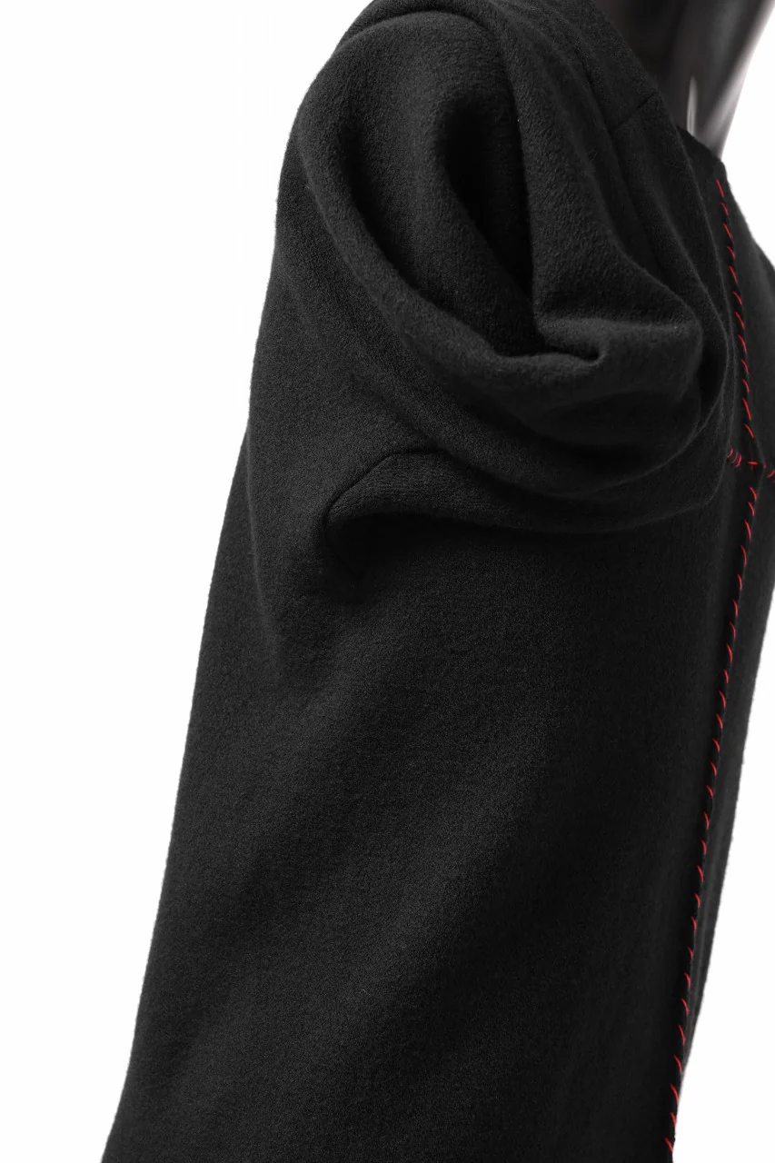 m.a+ hand stiched one piece long sleeve t-shirt / T211D-CM/JWM (BLACK) - Image 15