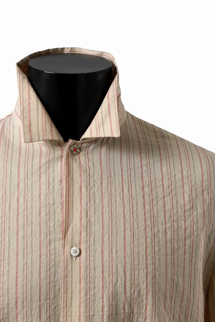 m.a+ medium fit long shirt / H222L/CSST1 (NATURAL/RED/BLACK) - Image 11