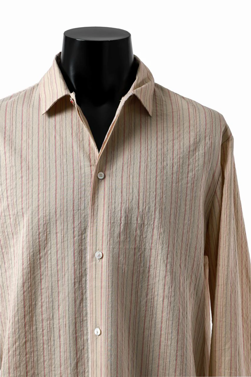 m.a+ medium fit long shirt / H222L/CSST1 (NATURAL/RED/BLACK) - Image 12