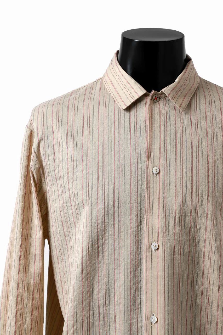 m.a+ medium fit long shirt / H222L/CSST1 (NATURAL/RED/BLACK) - Image 8