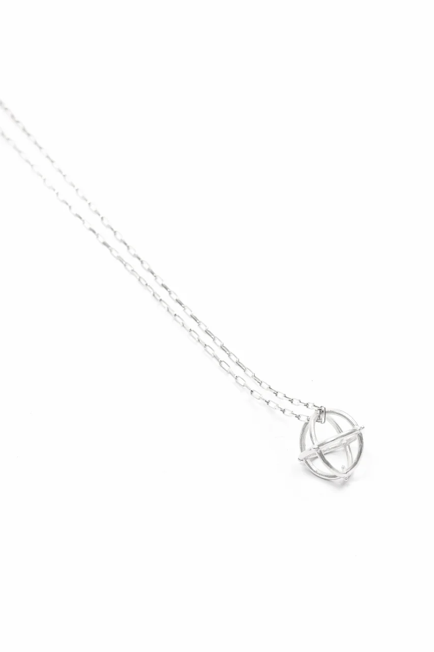 m.a+ medium + globe necklace with silver chain / AD31 AG (SILVER) - Image 14