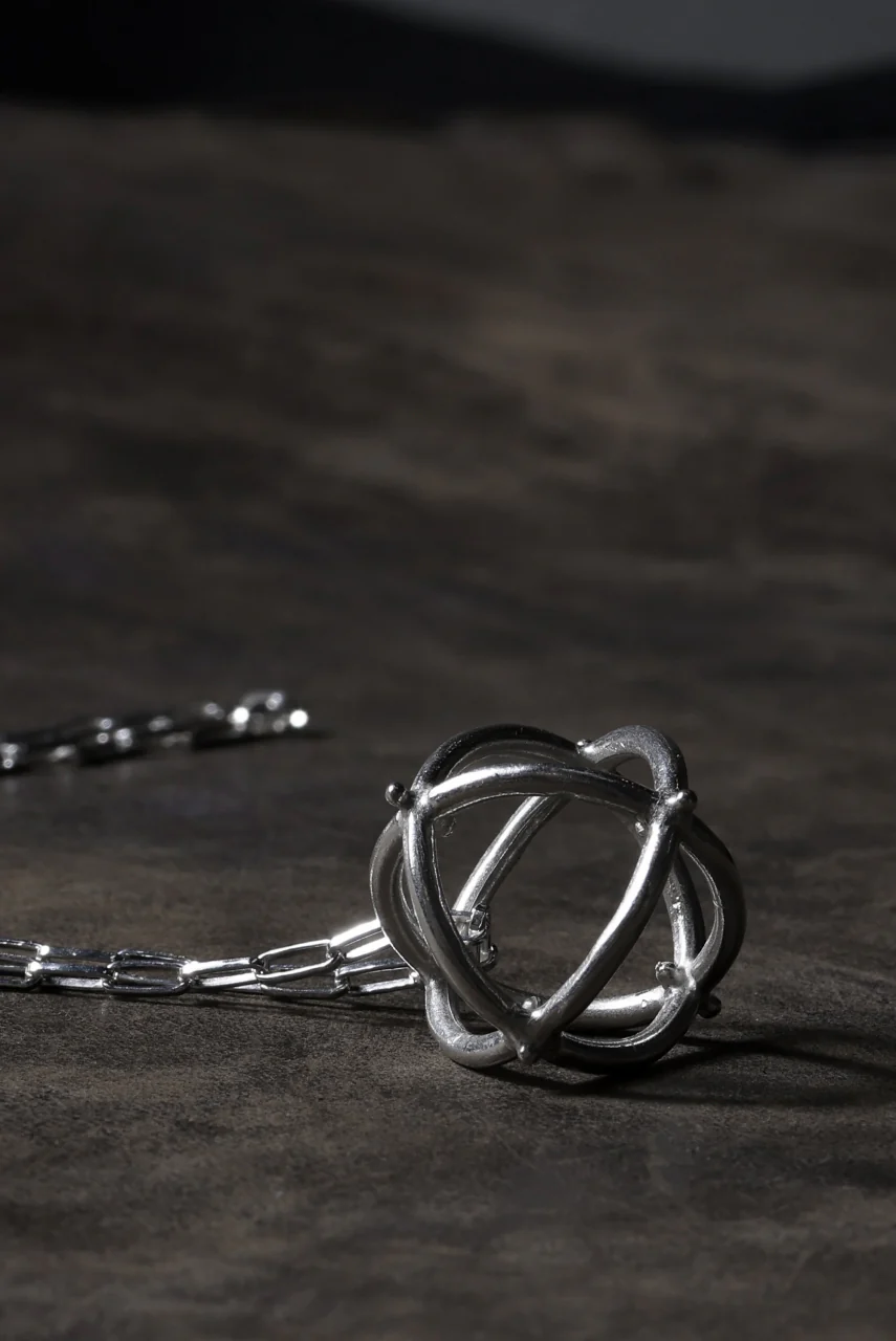 m.a+ medium + globe necklace with silver chain / AD31 AG (SILVER) - Image 22