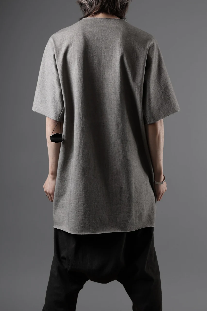 m.a+ one piece short sleeve t-shirt / T211C/MJP1 (LIGHT CARBON) - Image 5