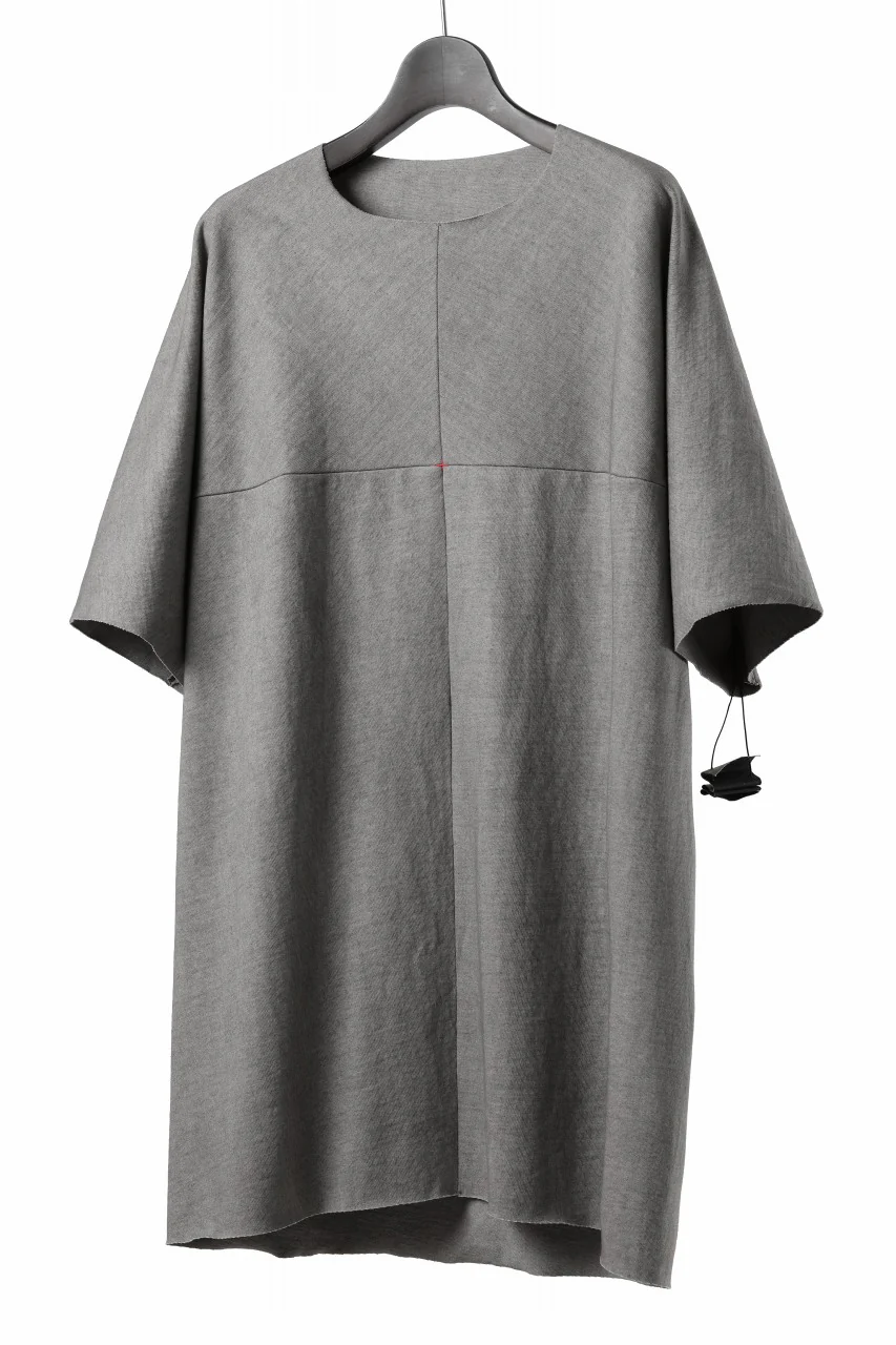 m.a+ one piece short sleeve t-shirt / T211C/MJP1 (LIGHT CARBON) - Image 6