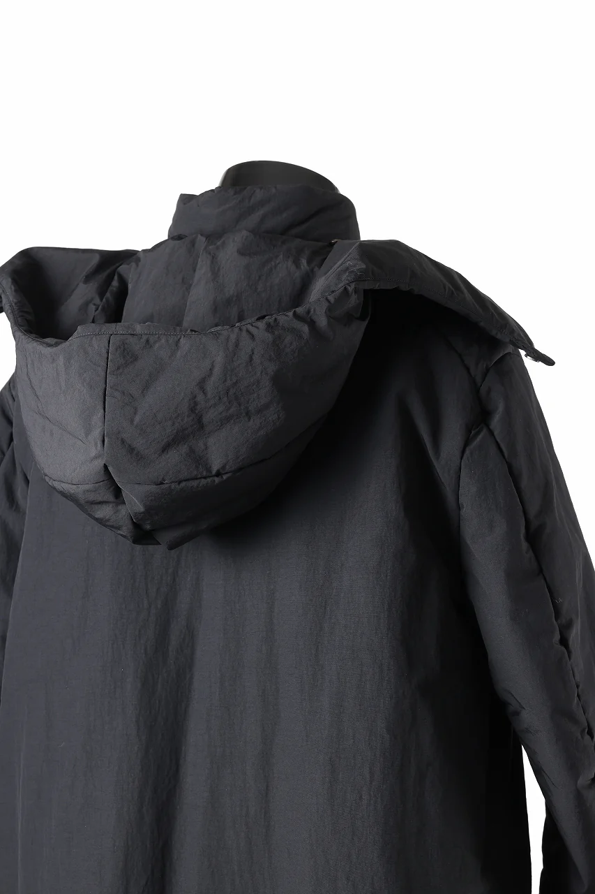 m.a+ padded wide coat wt. detachable hood / C312IH/PAC/IMB (BLACK) - Image 22