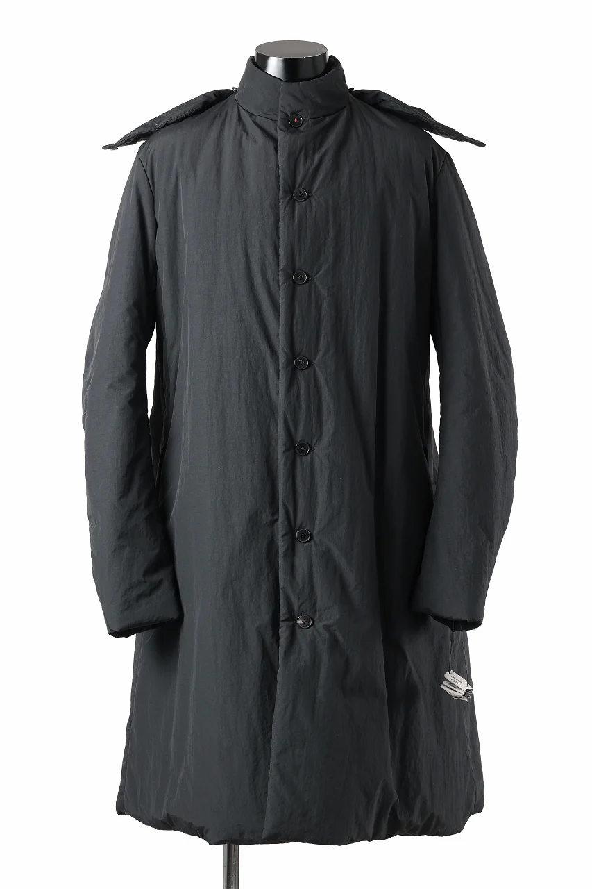 m.a+ padded wide coat wt. detachable hood / C312IH/PAC/IMB (BLACK) - Image 3