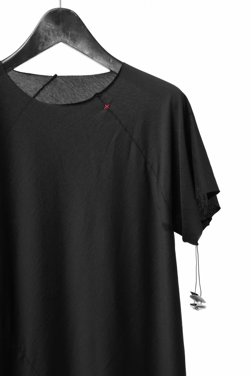 m.a+ short sleeve spiral t-shirt / T270C/JCL10 (BLACK) - Image 4