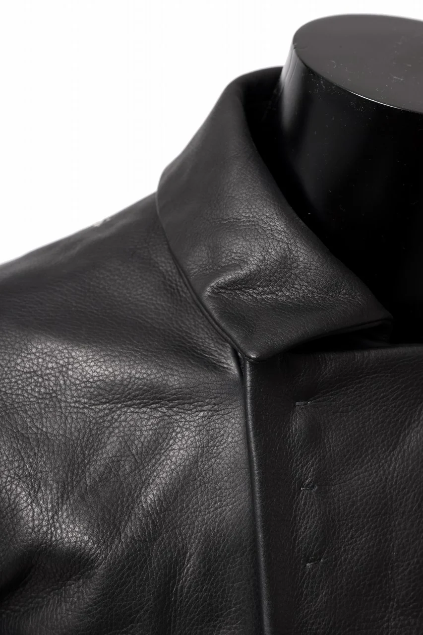 m.a+ silver crosses sleeve diagonal zip biker jacket / J1/S+/SY1.0 (BLACK) - Image 13