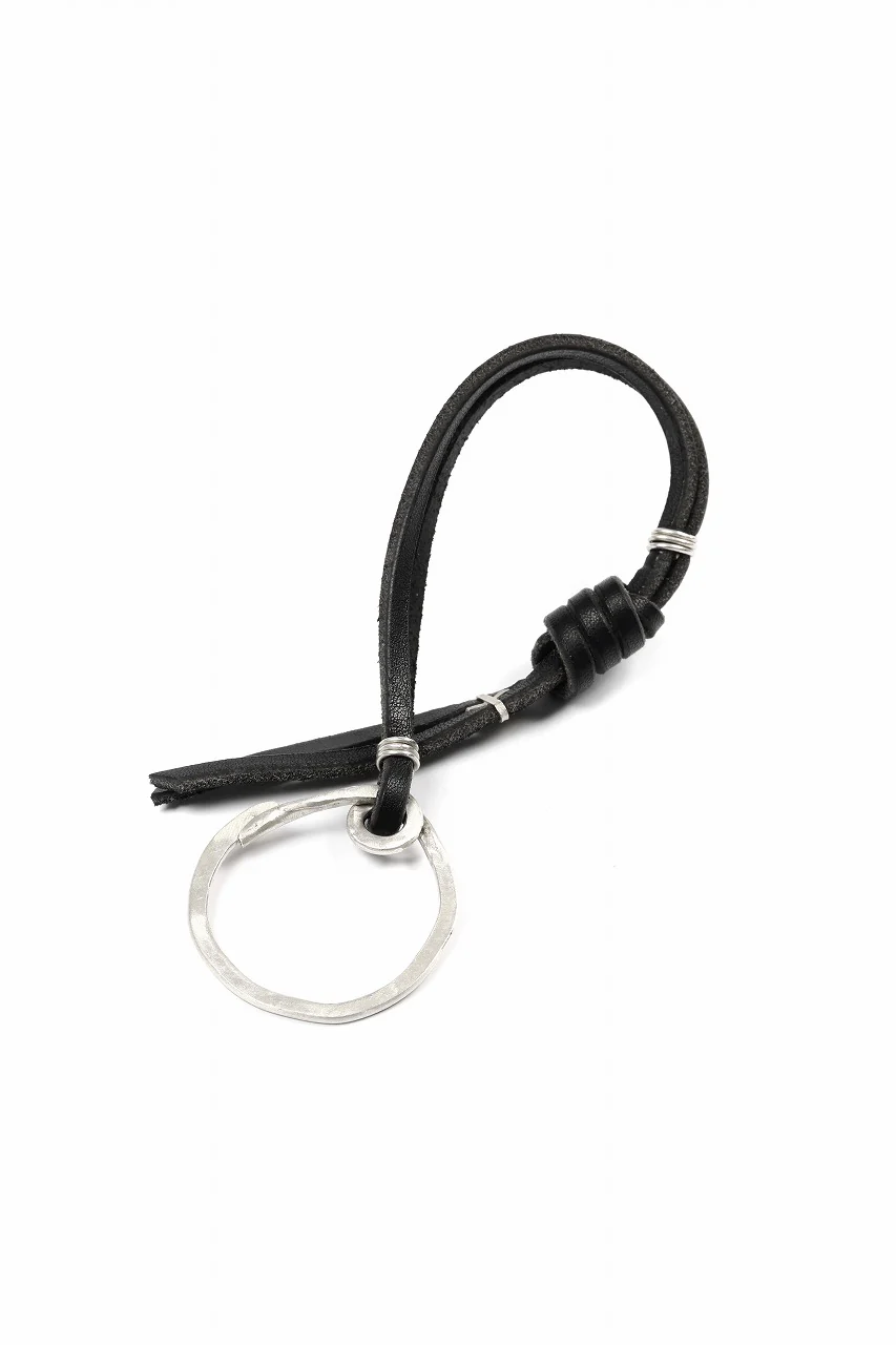m.a+ silver / leather key holder / A-KH1 GR 3,0 (BLACK) - Image 4