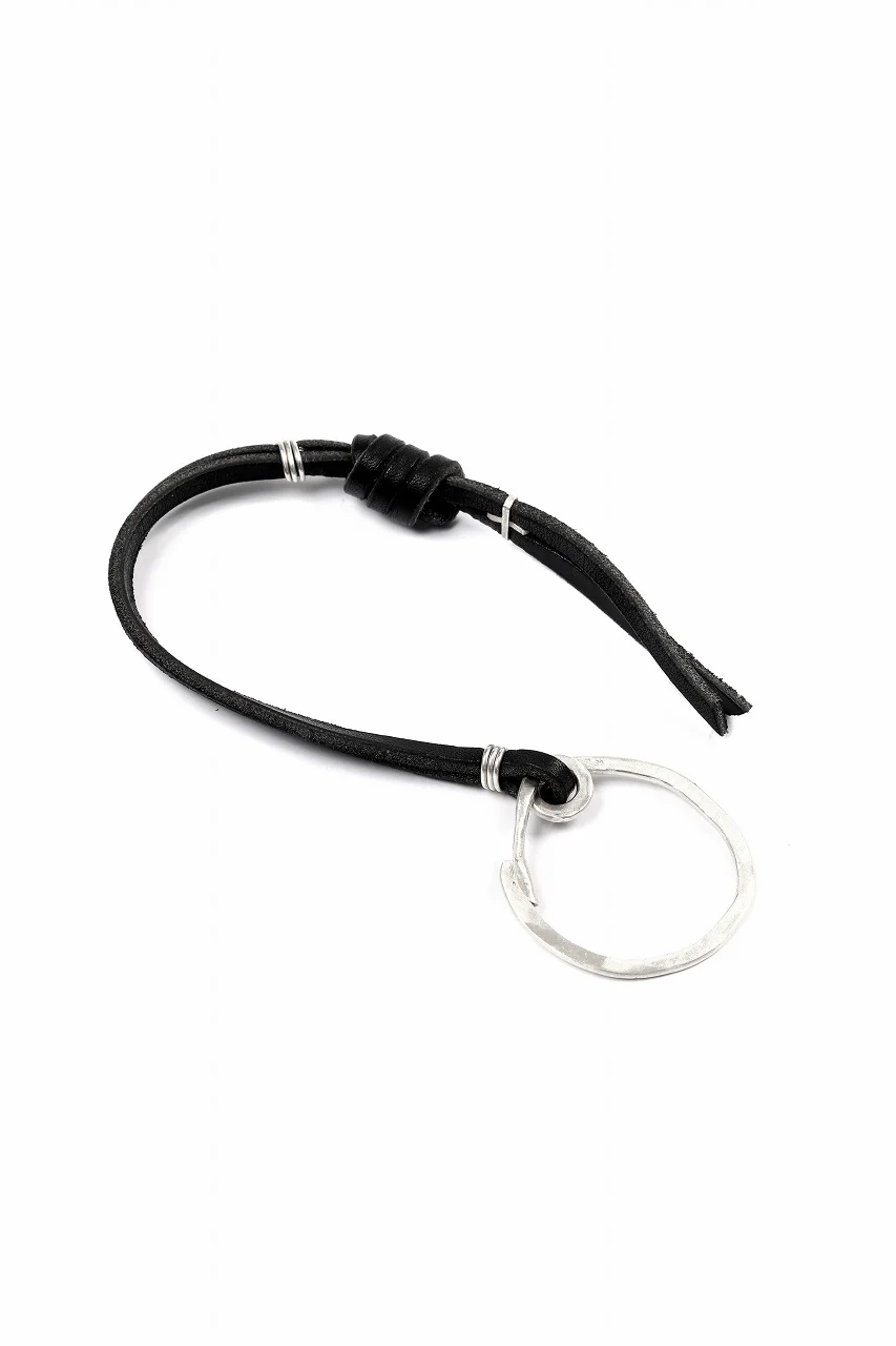 m.a+ silver / leather key holder / A-KH1 GR 3,0 (BLACK) - Image 5