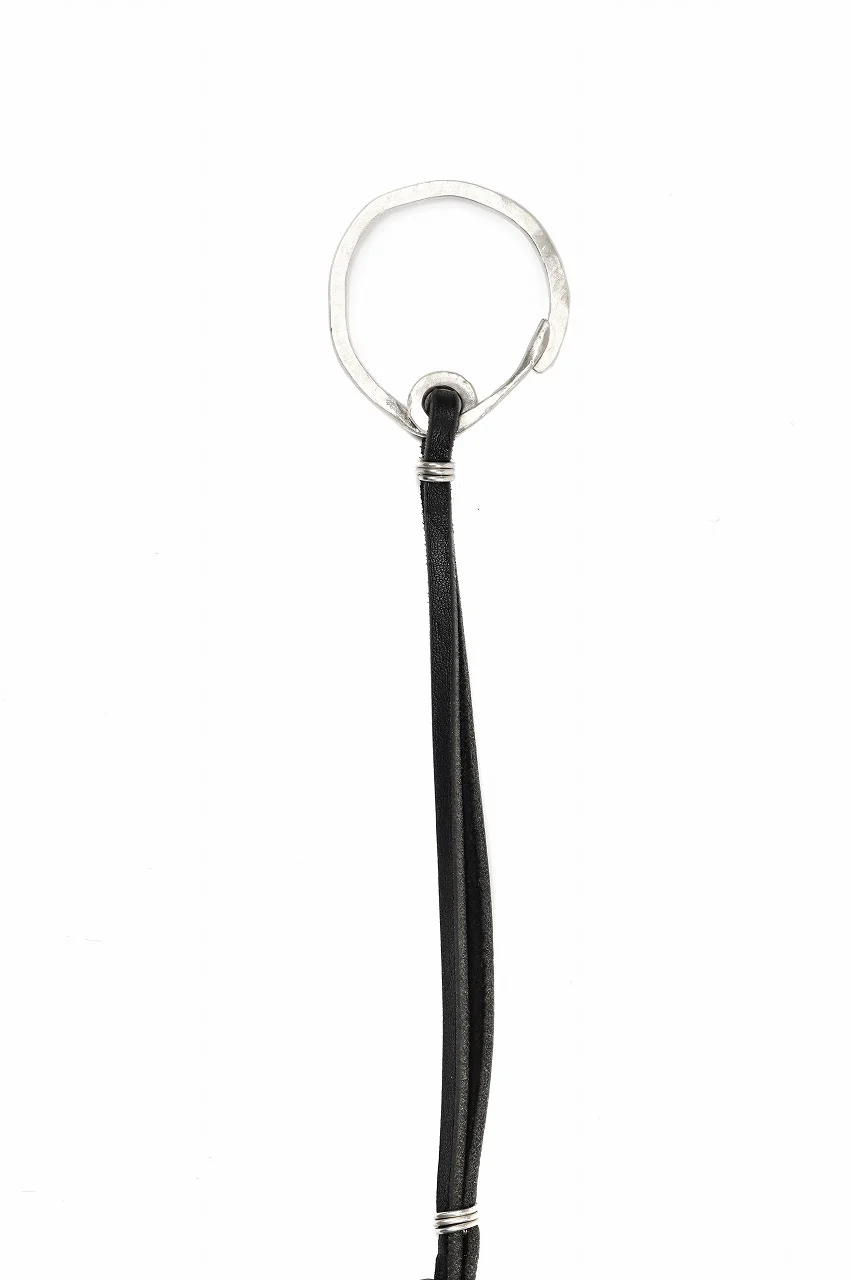 m.a+ silver / leather key holder / A-KH1 GR 3,0 (BLACK) - Image 8