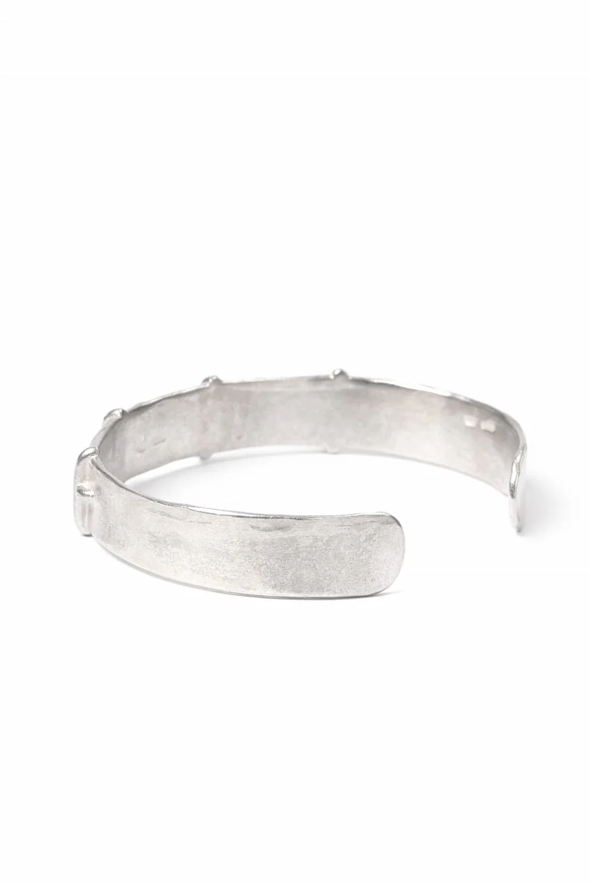 m.a+ silver stitched cross bracelet / AB18/AG (SILVER) - Image 5