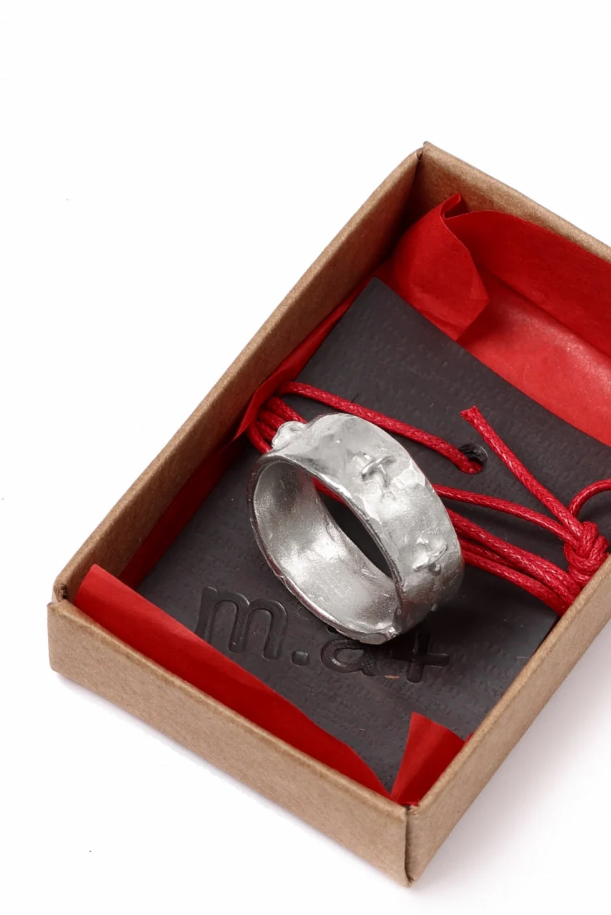 m.a+ silver stitched multiple cross ring / AG518/AG (SILVER) - Image 10