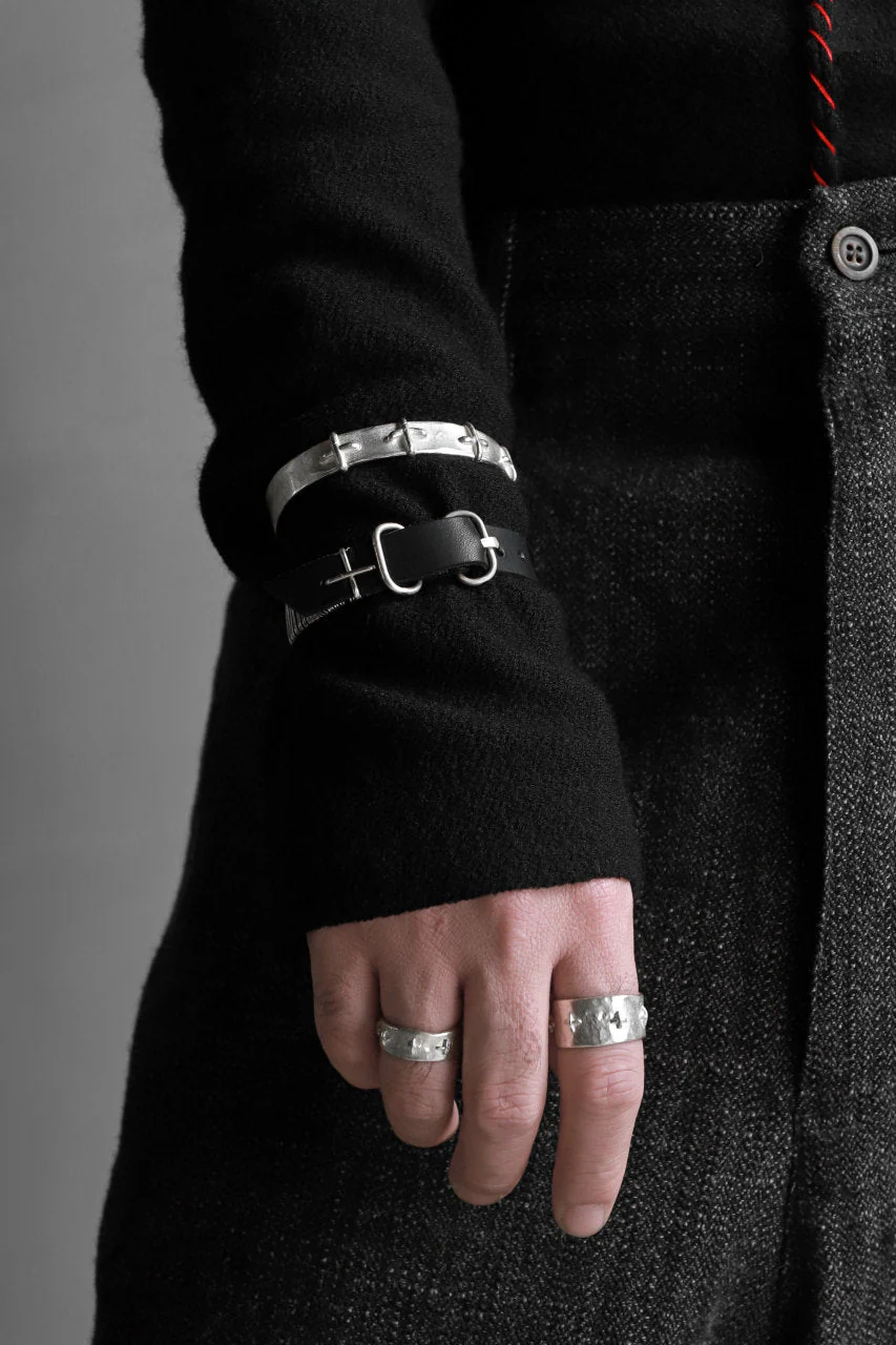 m.a+ silver stitched multiple cross ring / AG518/AG (SILVER) - Image 15