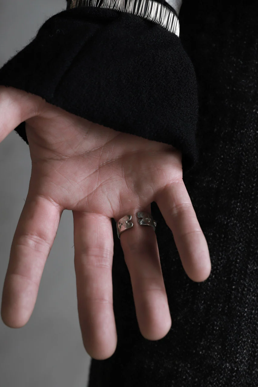 m.a+ silver stitched multiple cross ring / AG518/AG (SILVER) - Image 15