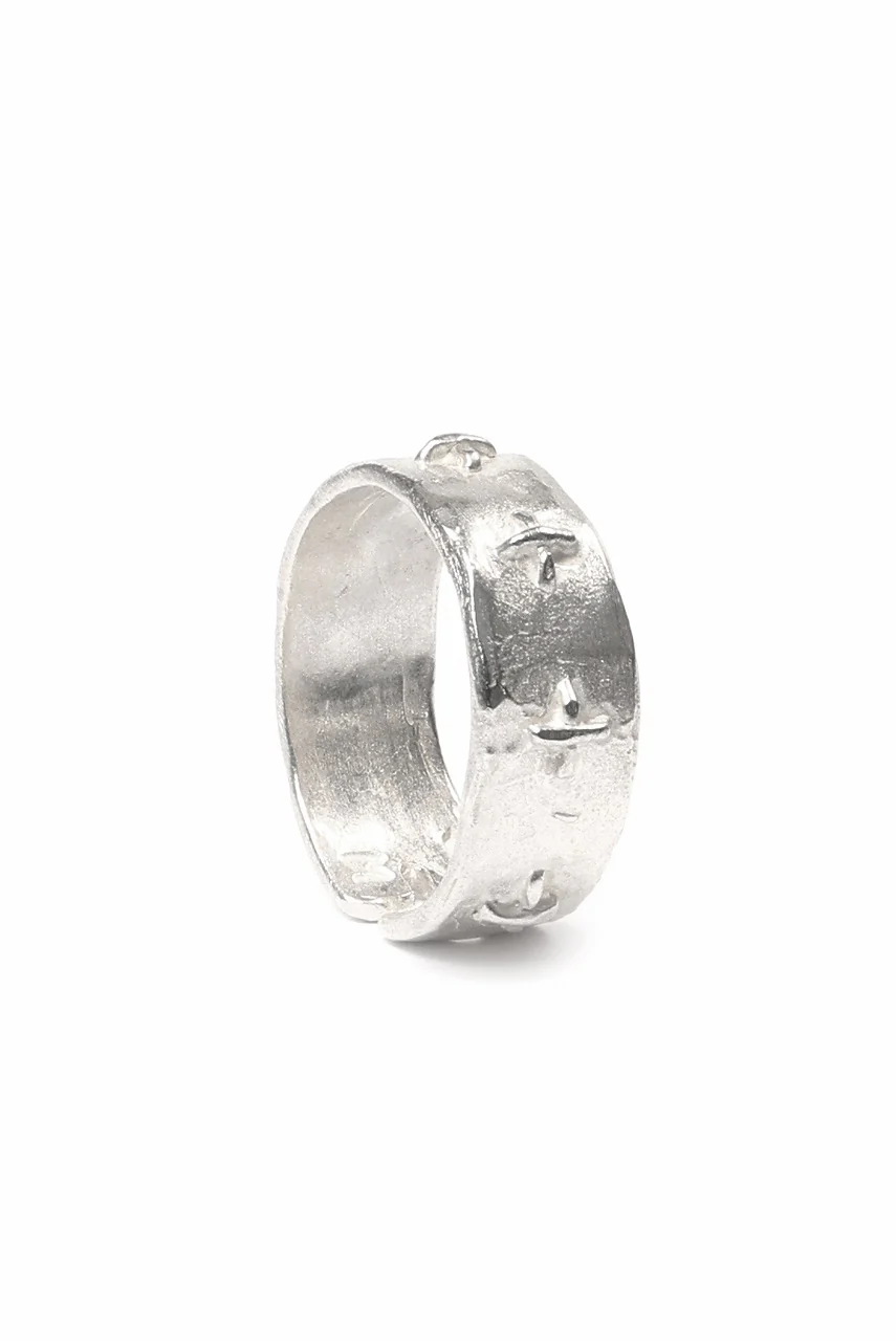 m.a+ silver stitched multiple cross ring / AG518 AG (SILVER) - Image 7