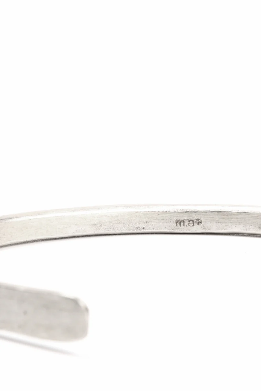 m.a+ stitched cross silver bangle / AB11/AG (SILVER) - Image 13
