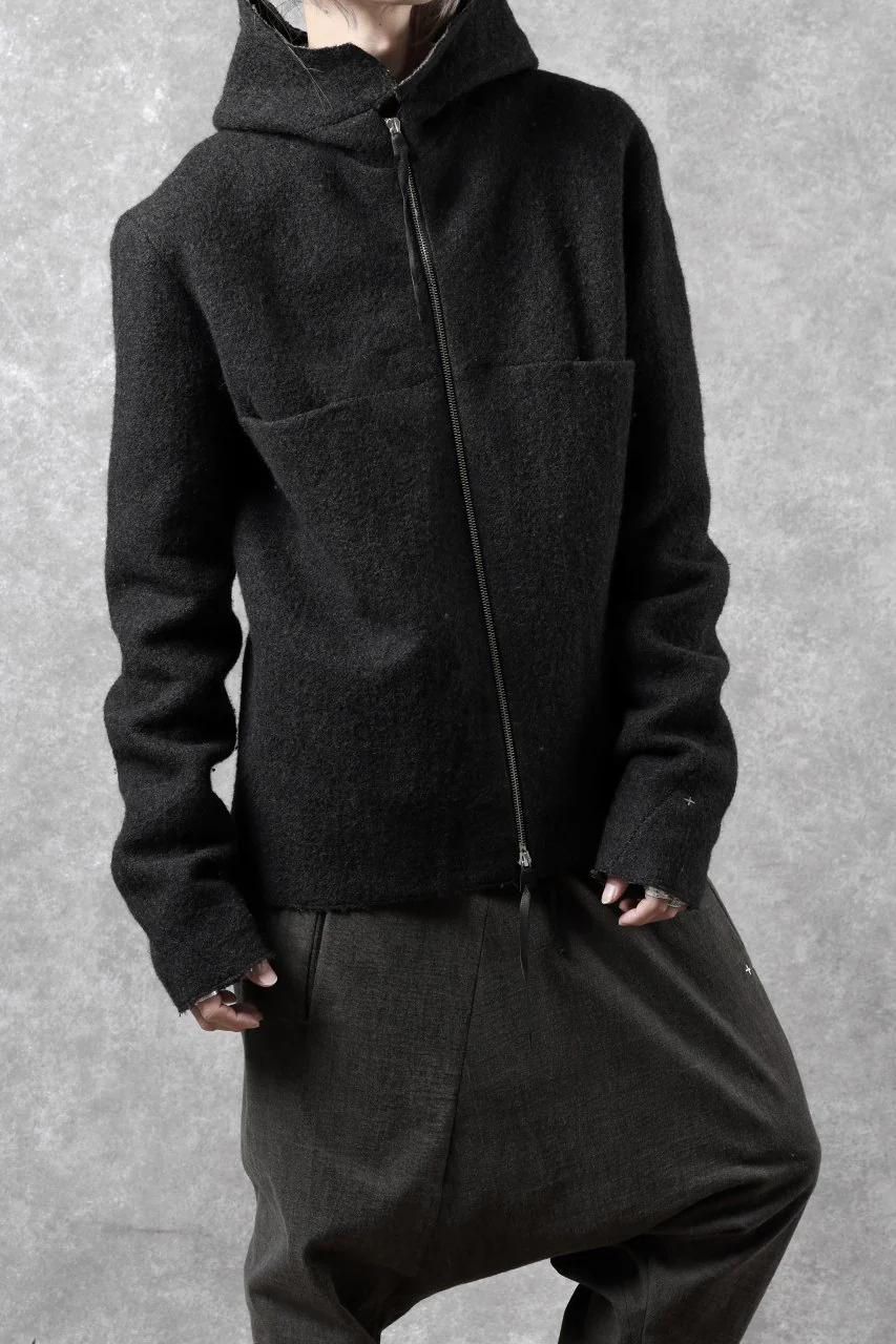 m.a+ unlined aviator jacket / J221DZ-/WLD (BLACK/BROWN) - Image 11