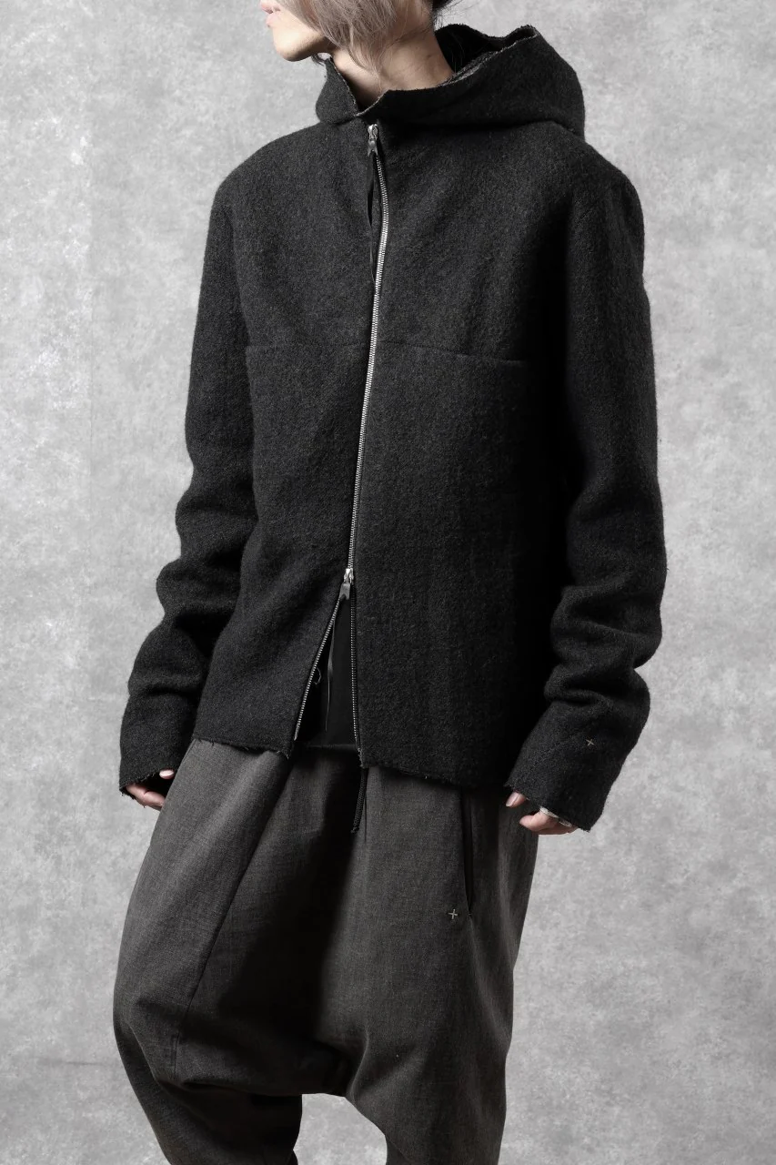 m.a+ unlined aviator jacket / J221DZ-/WLD (BLACK/BROWN) - Image 12