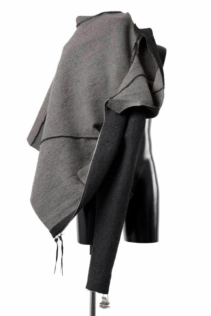m.a+ unlined aviator jacket / J221DZ-/WLD (BLACK/BROWN) - Image 25