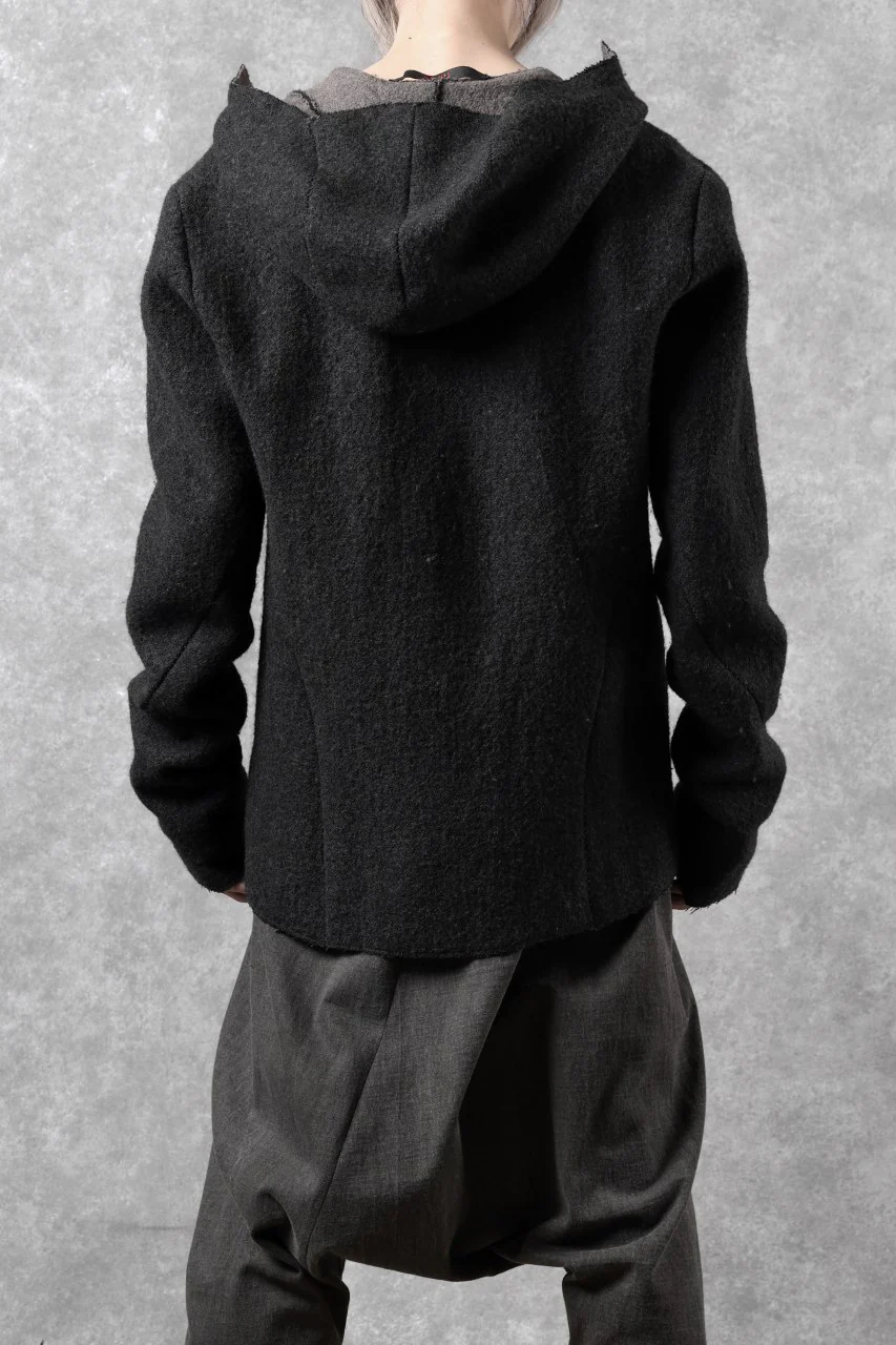 m.a+ unlined aviator jacket / J221DZ-/WLD (BLACK/BROWN) - Image 5