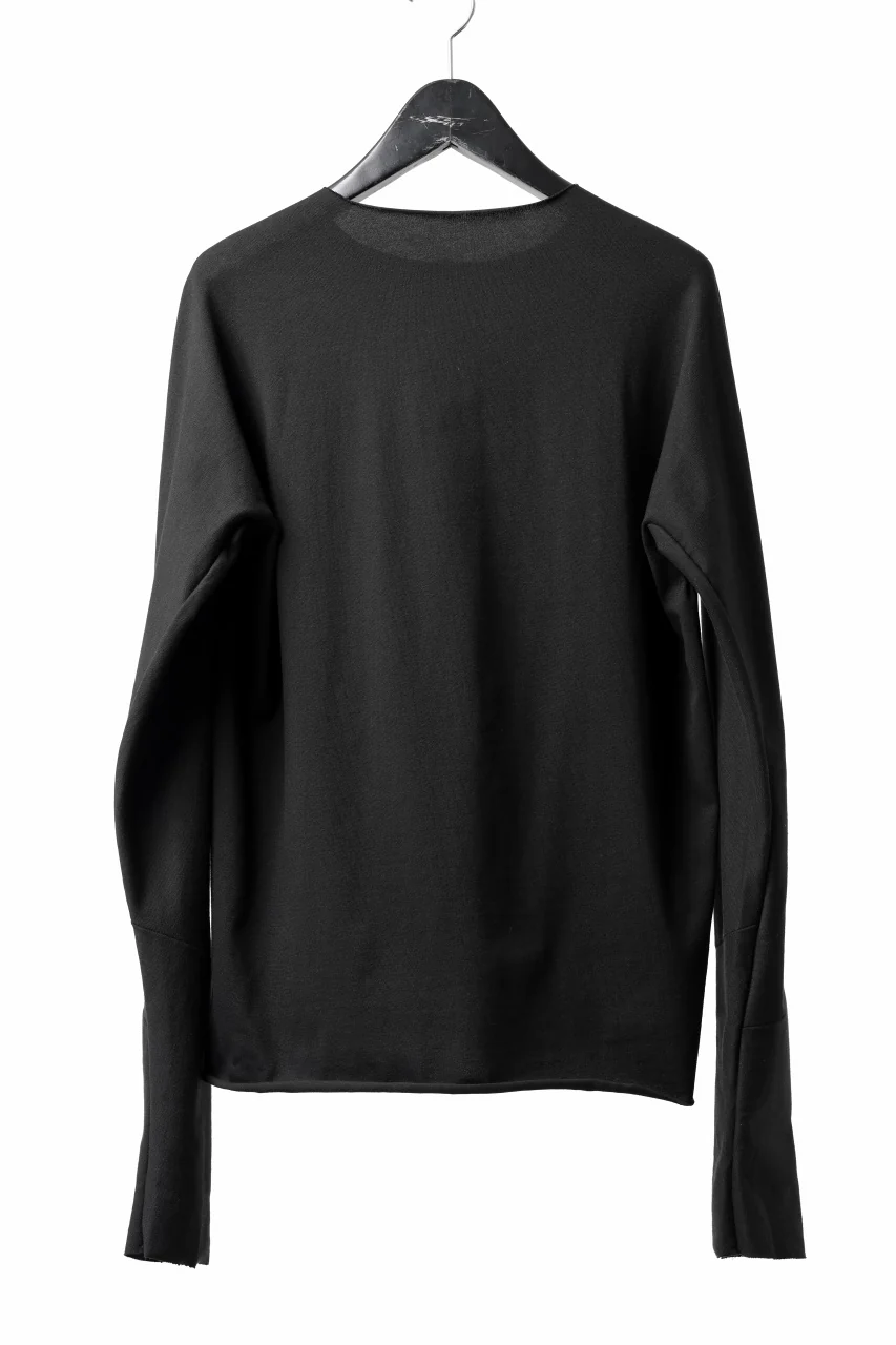 m.a+ written one piece long sleeve t-shirt / T211D/W/JM11 (BLACK) - Image 10