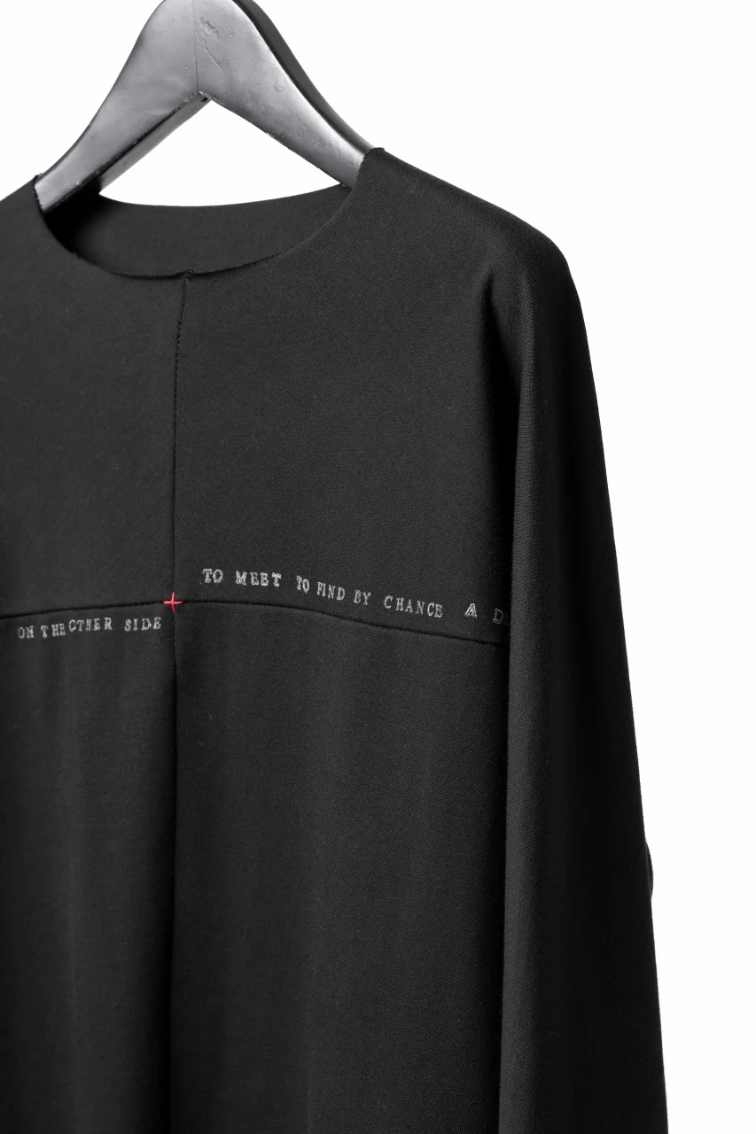 m.a+ written one piece long sleeve t-shirt / T211D/W/JM11 (BLACK) - Image 15