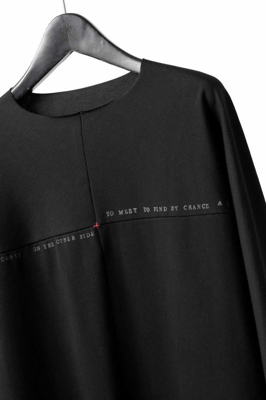 m.a+ written one piece long sleeve t-shirt / T211D/W/JM11 (BLACK) - Image 16