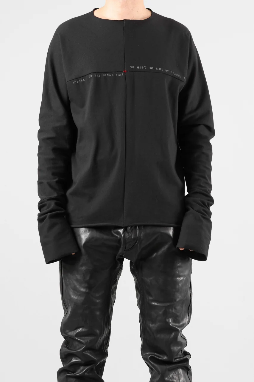 m.a+ written one piece long sleeve t-shirt / T211D/W/JM11 (BLACK) - Image 21