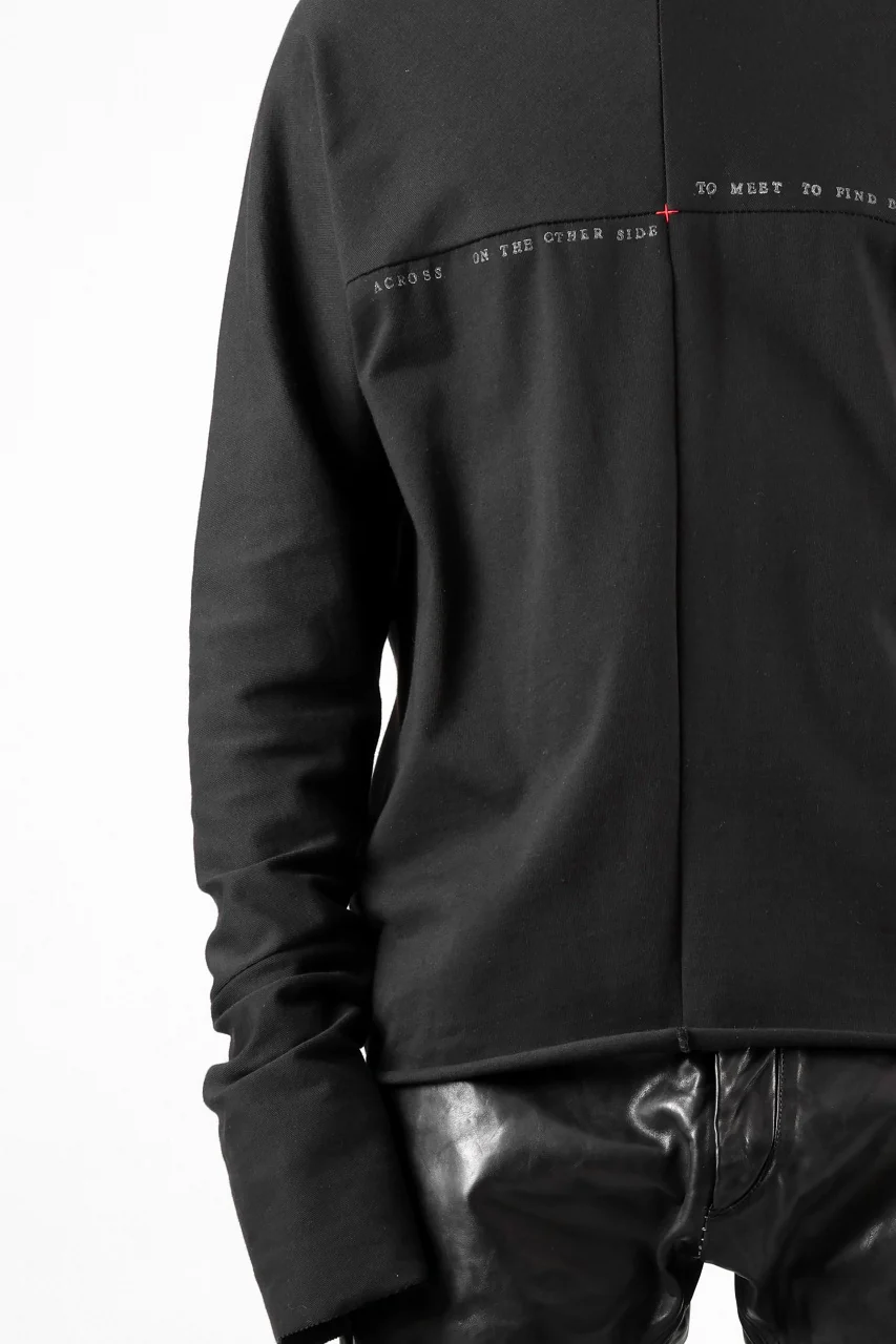 m.a+ written one piece long sleeve t-shirt / T211D/W/JM11 (BLACK) - Image 26