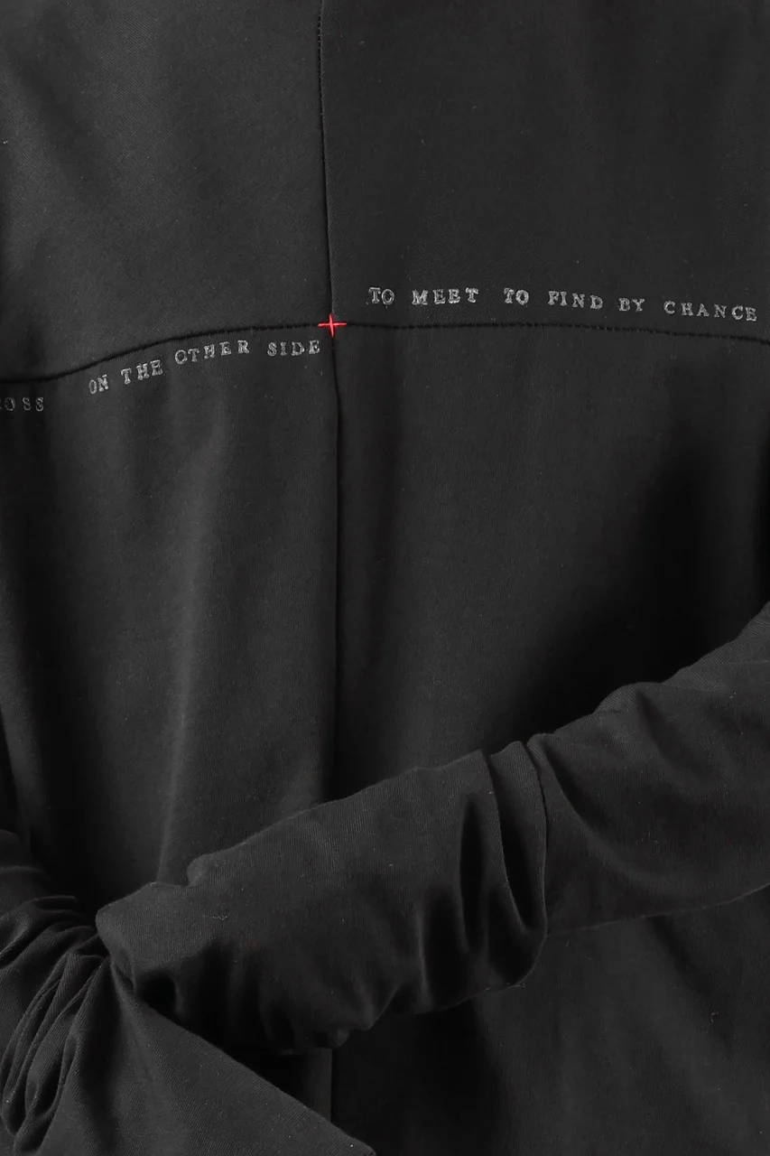 m.a+ written one piece long sleeve t-shirt / T211D/W/JM11 (BLACK) - Image 27