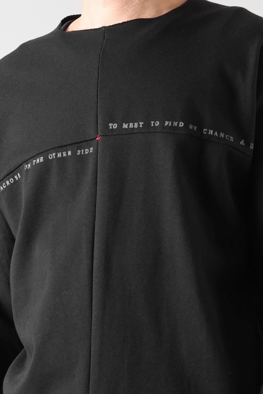 m.a+ written one piece long sleeve t-shirt / T211D/W/JM11 (BLACK) - Image 28