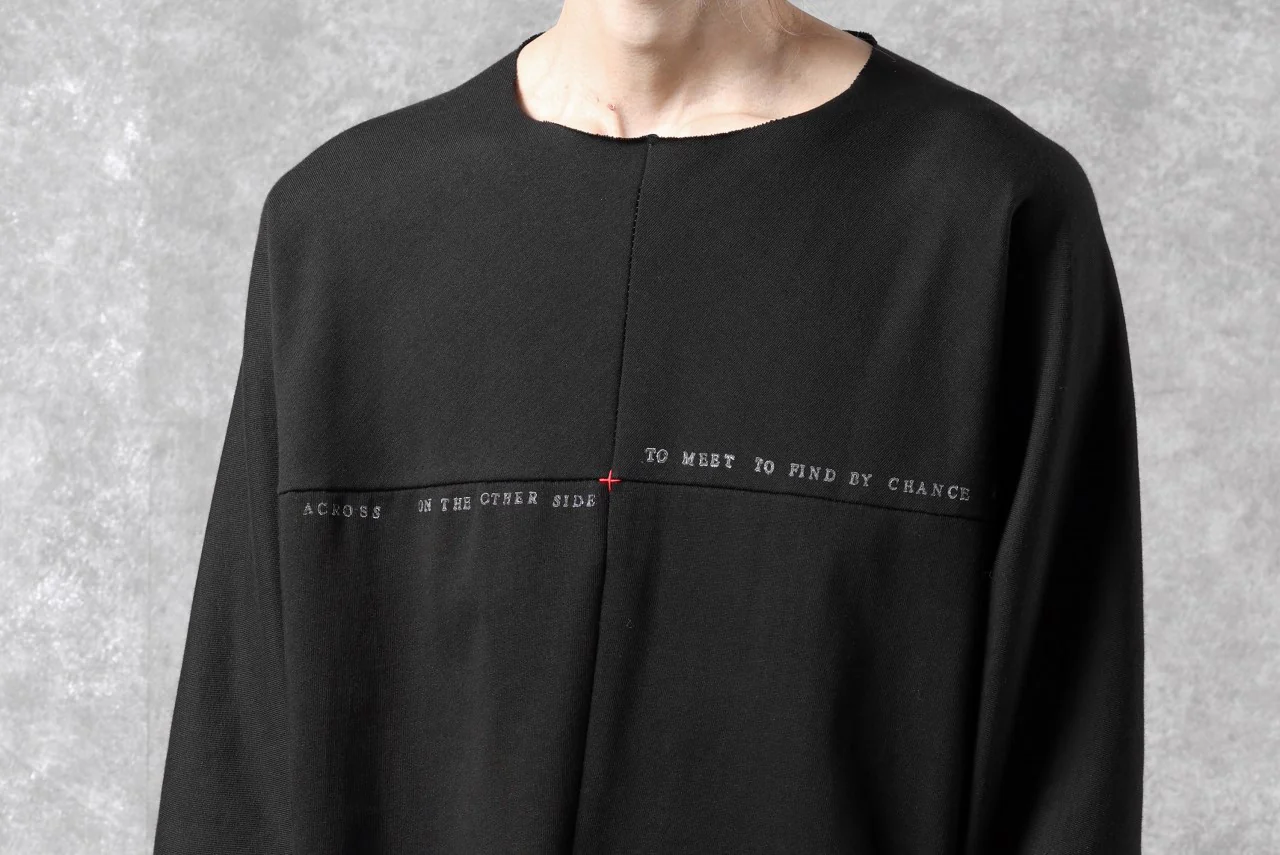 m.a+ written one piece long sleeve t-shirt / T211D/W/JM11 (BLACK) - Image 37