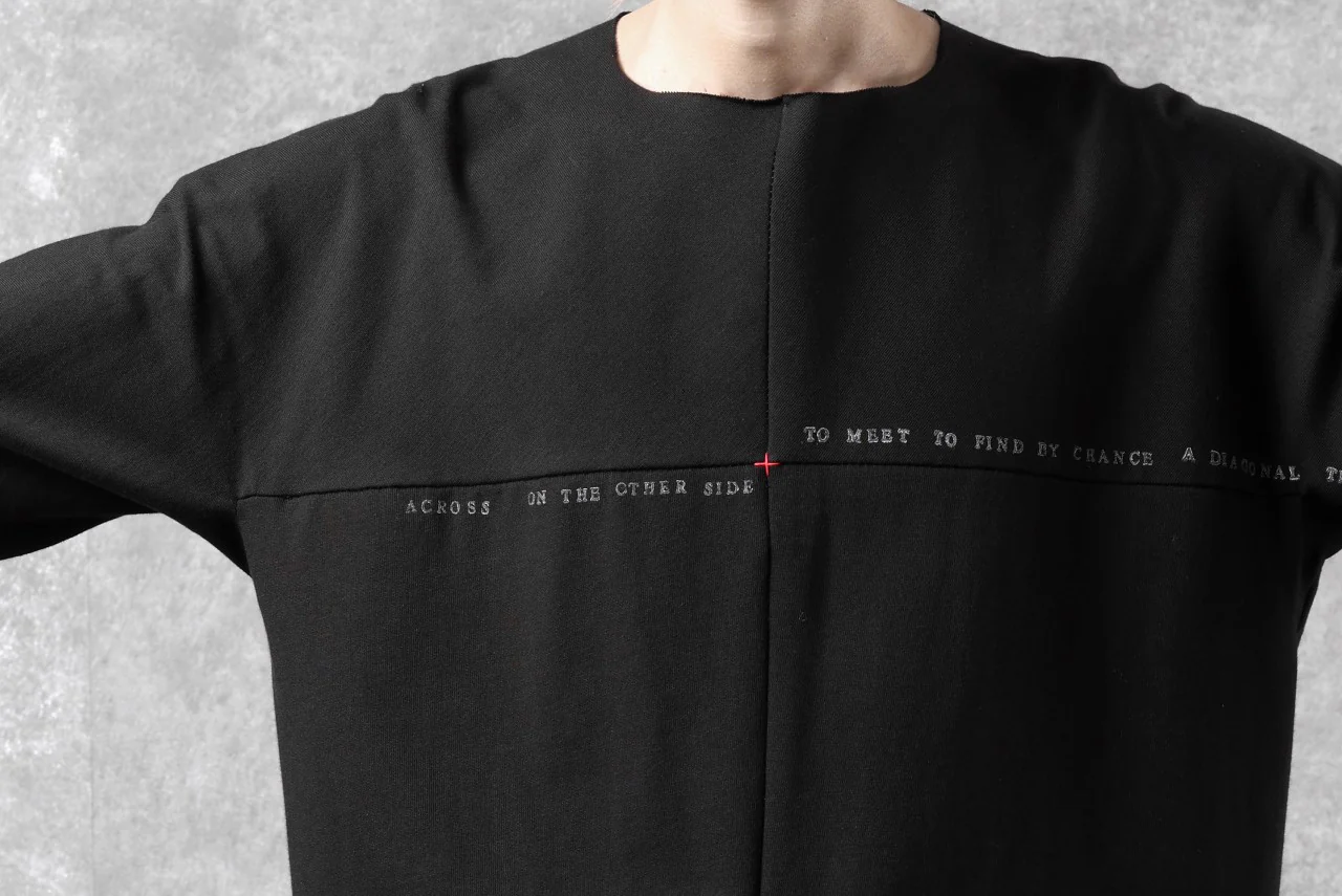 m.a+ written one piece long sleeve t-shirt / T211D/W/JM11 (BLACK) - Image 38