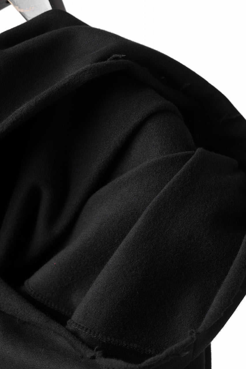 m.a+ cotton cashmere one piece long sleeve tops / T211D/JCKM (BLACK) - Image 12