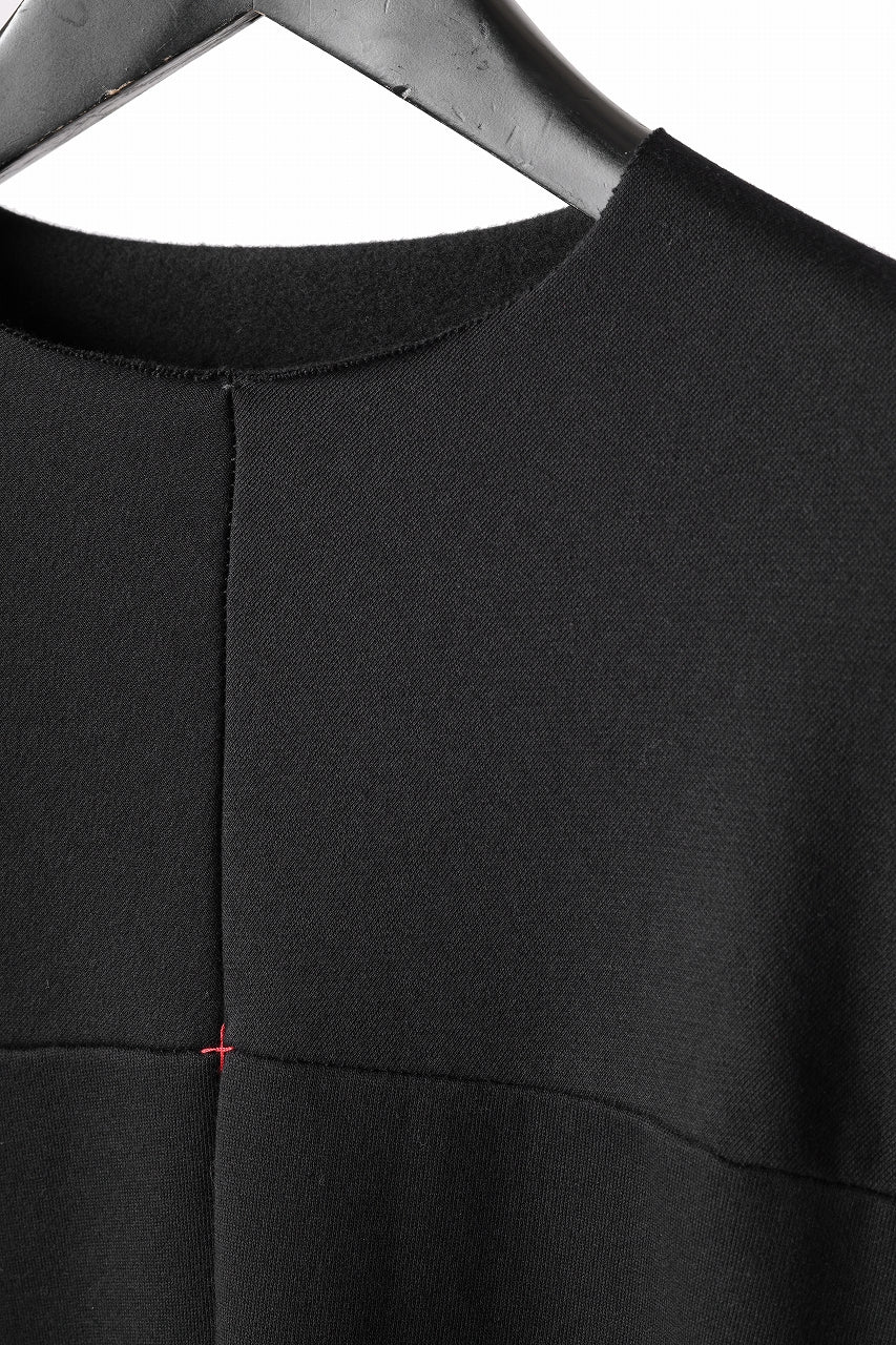 m.a+ cotton cashmere one piece long sleeve tops / T211D/JCKM (BLACK) - Image 6